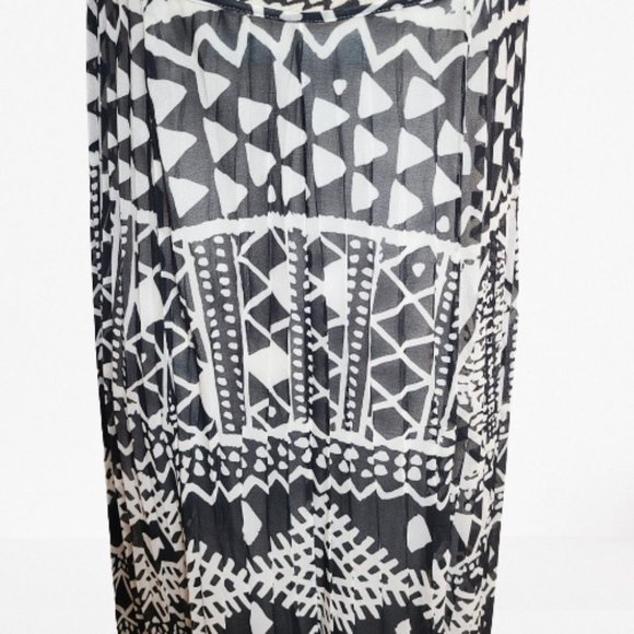 Tori Richard Symmetrical Spaghetti Strap Backless Boho Dress - Picture 7 of 11